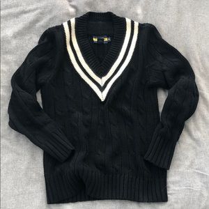 Rugby Ralph Lauren cable-knit cricket sweater